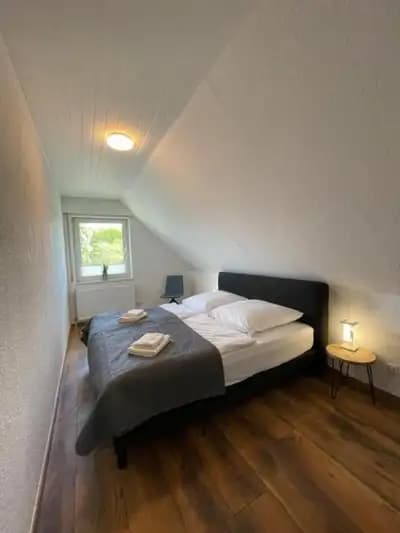 FeWo-Julius am Weser-Sandstrand – OG in Berne – Schlafzimmer