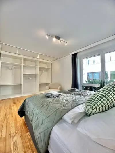 City-Penthouse mit Dachterrasse in der Fußgängerzone in Oldenburg – Wohnbereich